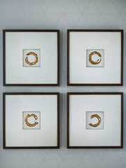 3 Brothers Decor - Ashley Furniture - Dallbourne Wall Decor - Wall Art Set (4/CN) / White/Gold Finish - A8000491