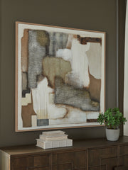 3 Brothers Decor - Ashley Furniture - Wylander Wall Decor - Wall Art / Tan/Brown/Gray - A8000497