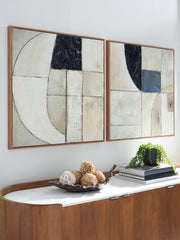 3 Brothers Decor - Ashley Furniture - Bexlen Wall Decor - Wall Art Set (Set of 2) / Tan/Taupe/Black - A8000498
