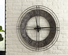 3 Brothers Decor - Ashley Furniture - Ana Sofia Wall Decor - Wall Clock / Antique Gray - A8010068