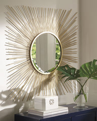 3 Brothers Decor - Ashley Furniture - Elspeth Mirror - Accent Mirror / Gold Finish - A8010124