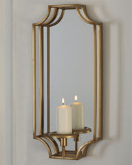 3 Brothers Decor - Ashley Furniture - Dumi Wall Decor - Wall Sconce / Gold Finish - A8010153