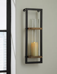 3 Brothers Decor - Ashley Furniture - Colburn Wall Decor - Wall Sconce / Natural/Black - A8010171