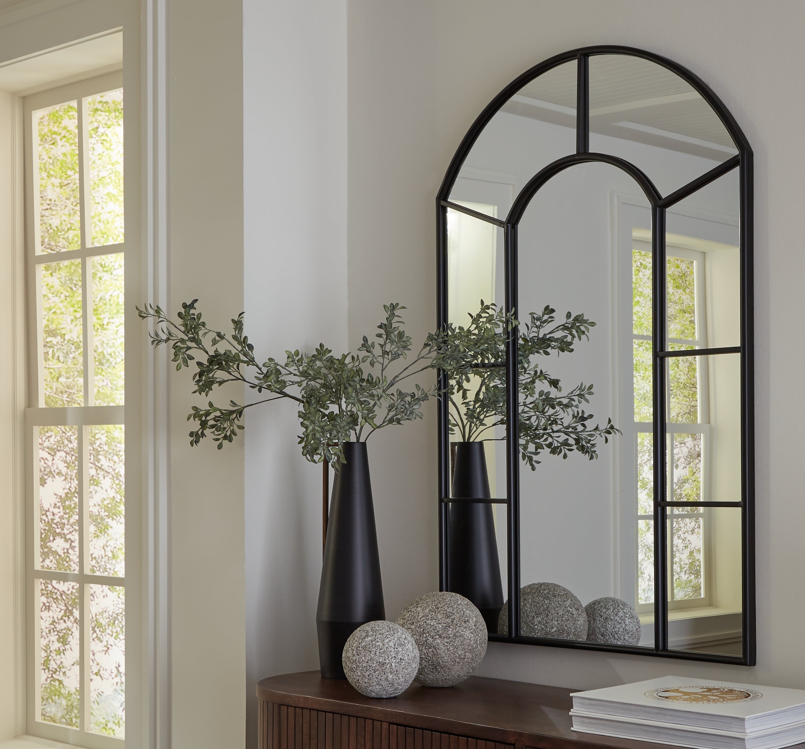 3 Brothers Decor - Ashley Furniture - Evengton Mirror - Accent Mirror / Black - A8010319