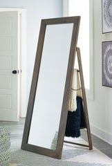 3 Brothers Decor - Ashley Furniture - Dirkins Mirror - Floor Mirror / Brown - A8010343