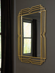 3 Brothers Decor - Ashley Furniture - Claybrook Mirror - Accent Mirror / Gold Finish - A8010349