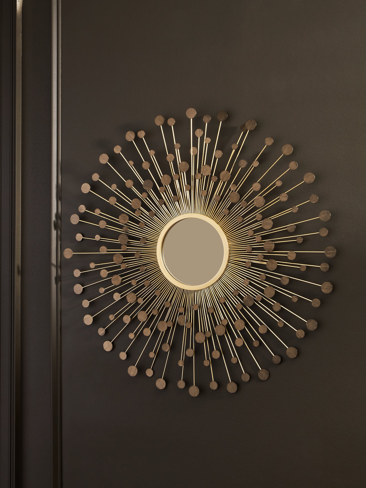3 Brothers Decor - Ashley Furniture - Morwenna Mirror - Accent Mirror / Bronze/Gold Finish - A8010392