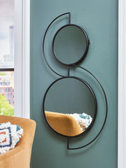 3 Brothers Decor - Ashley Furniture - Shayham Mirror - Accent Mirror / Black - A8010402