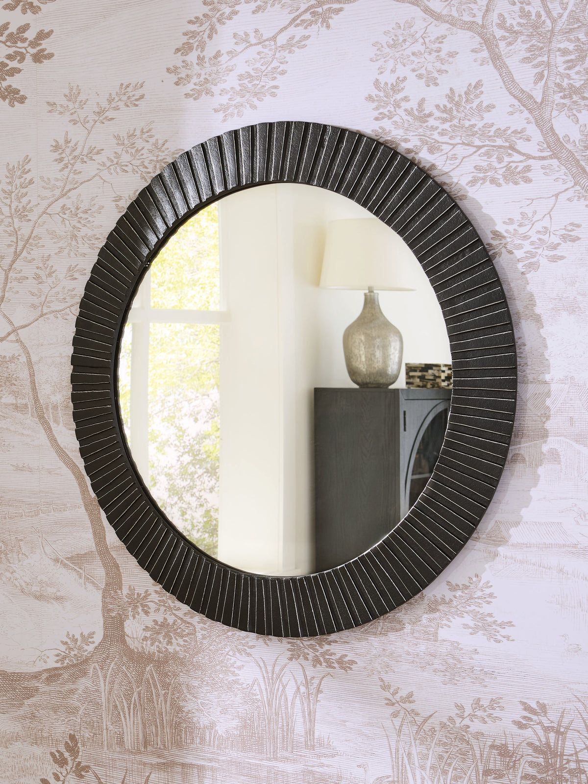 3 Brothers Decor - Ashley Furniture - Ozias Mirror - Accent Mirror / Black - A8010417