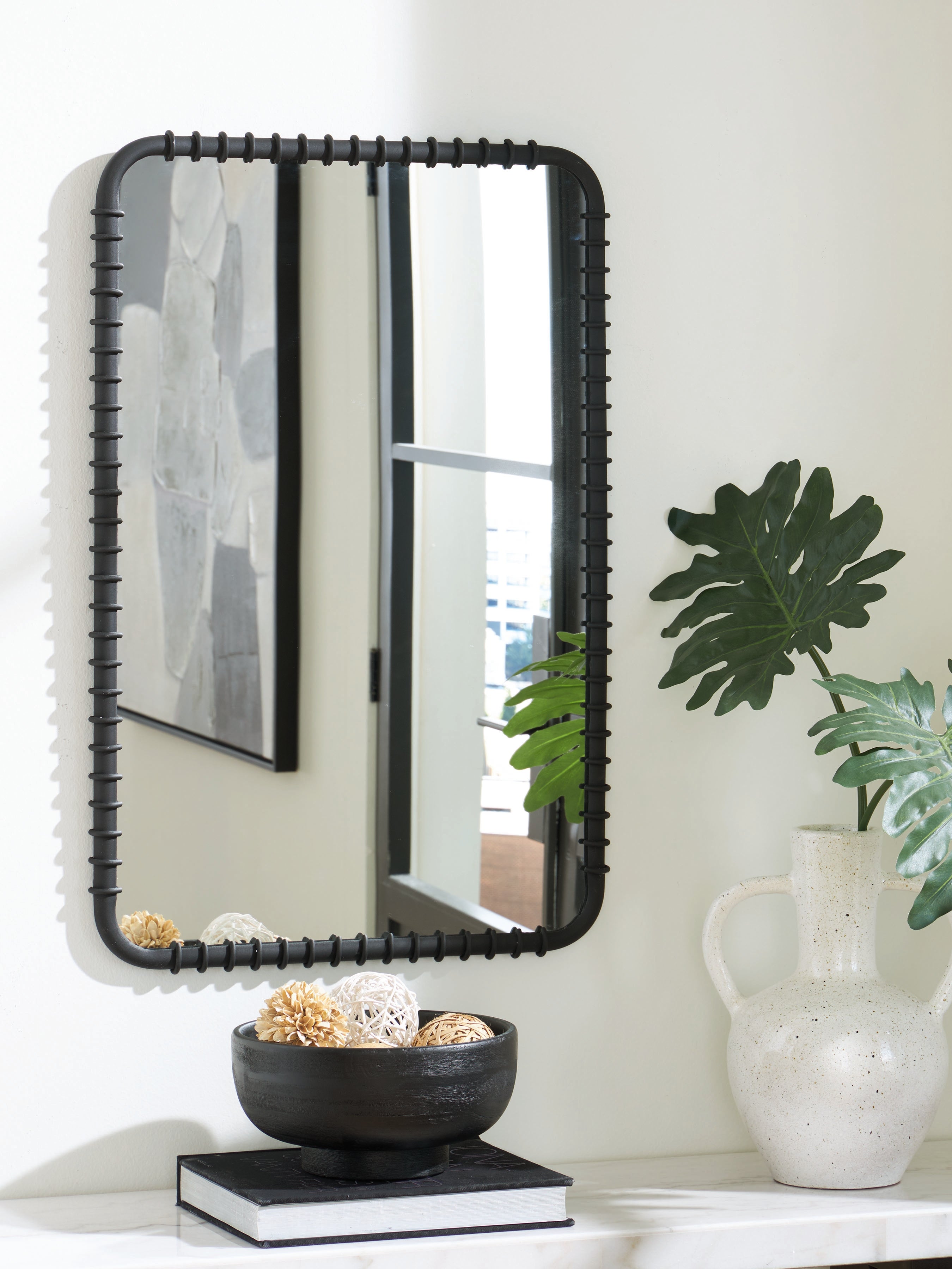 3 Brothers Decor - Ashley Furniture - Judlow Mirror - Accent Mirror / Black - A8010419