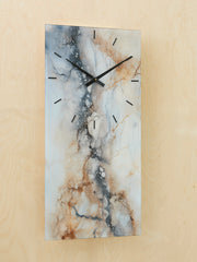 3 Brothers Decor - Ashley Furniture - Teague Wall Decor - Wall Clock / Brown/Gray/Ivory - A8010432