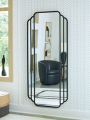 3 Brothers Decor - Ashley Furniture - Antigone Mirror - Floor Mirror / Black - A8010434