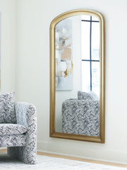 3 Brothers Decor - Ashley Furniture - Fintan Mirror - Floor Mirror / Gold Finish - A8010436