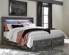 3 Brothers Decor - Ashley Furniture - Baystorm Bedroom - King Panel Bed with 6 Storage Drawers / Gray - B221B16