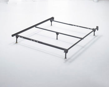 3 Brothers Decor - Ashley Furniture - Platform Bedroom - Queen Bolt on Bed Frame / Metallic - B100-31