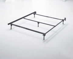 3 Brothers Decor - Ashley Furniture - Platform Bedroom - Queen Bolt on Bed Frame / Metallic - B100-31