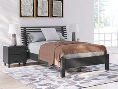 3 Brothers Decor - Ashley Furniture - Danziar Bedroom - Full Slat Panel Bed / Black - B1013B19