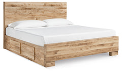 3 Brothers Decor - Ashley Furniture - Hyanna Bedroom - King Panel Bed with 2 Side Storage / Tan Brown - B1050B33