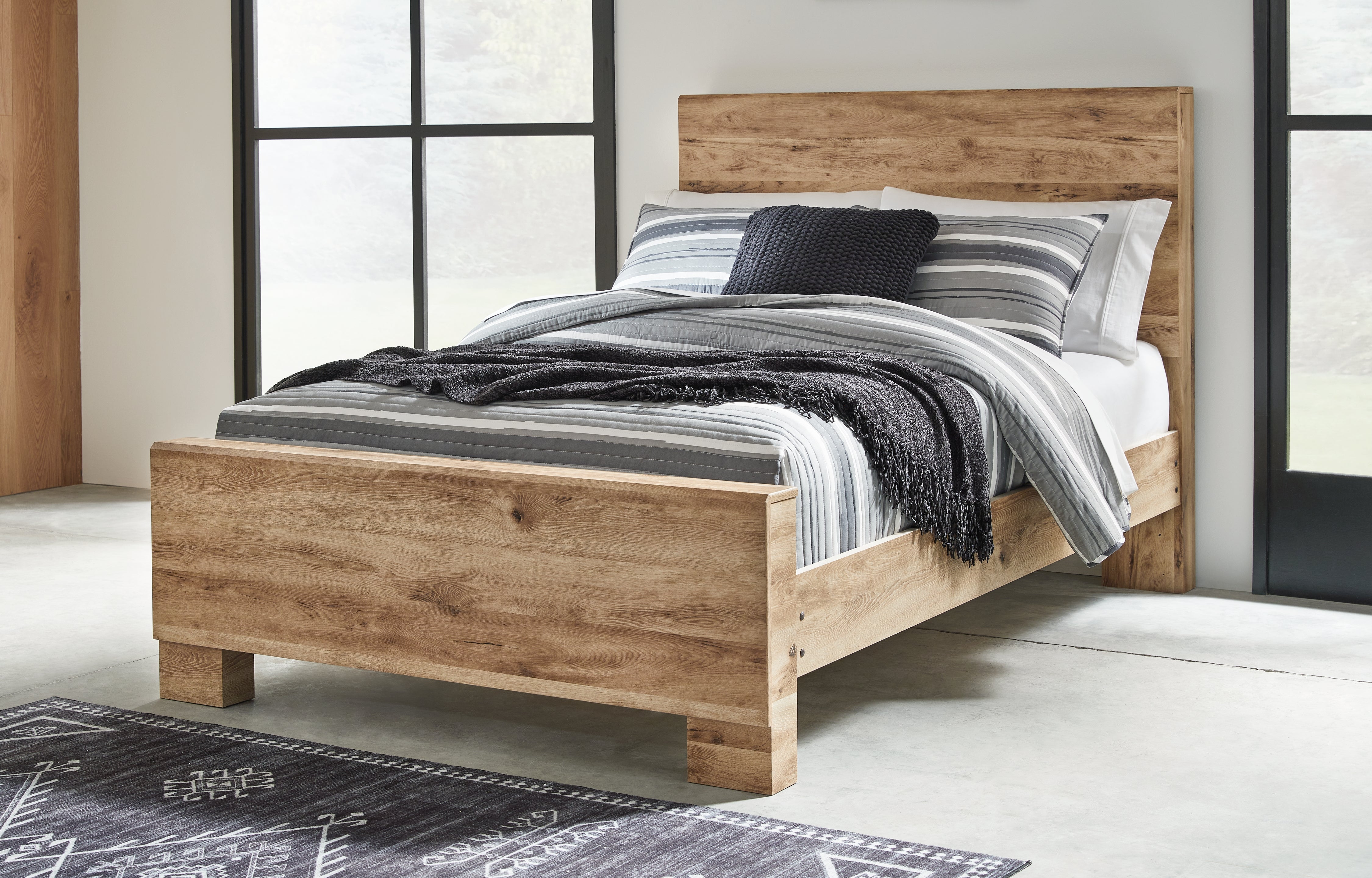 3 Brothers Decor - Ashley Furniture - Hyanna Bedroom - Full Panel Bed / Tan Brown - B1050B21