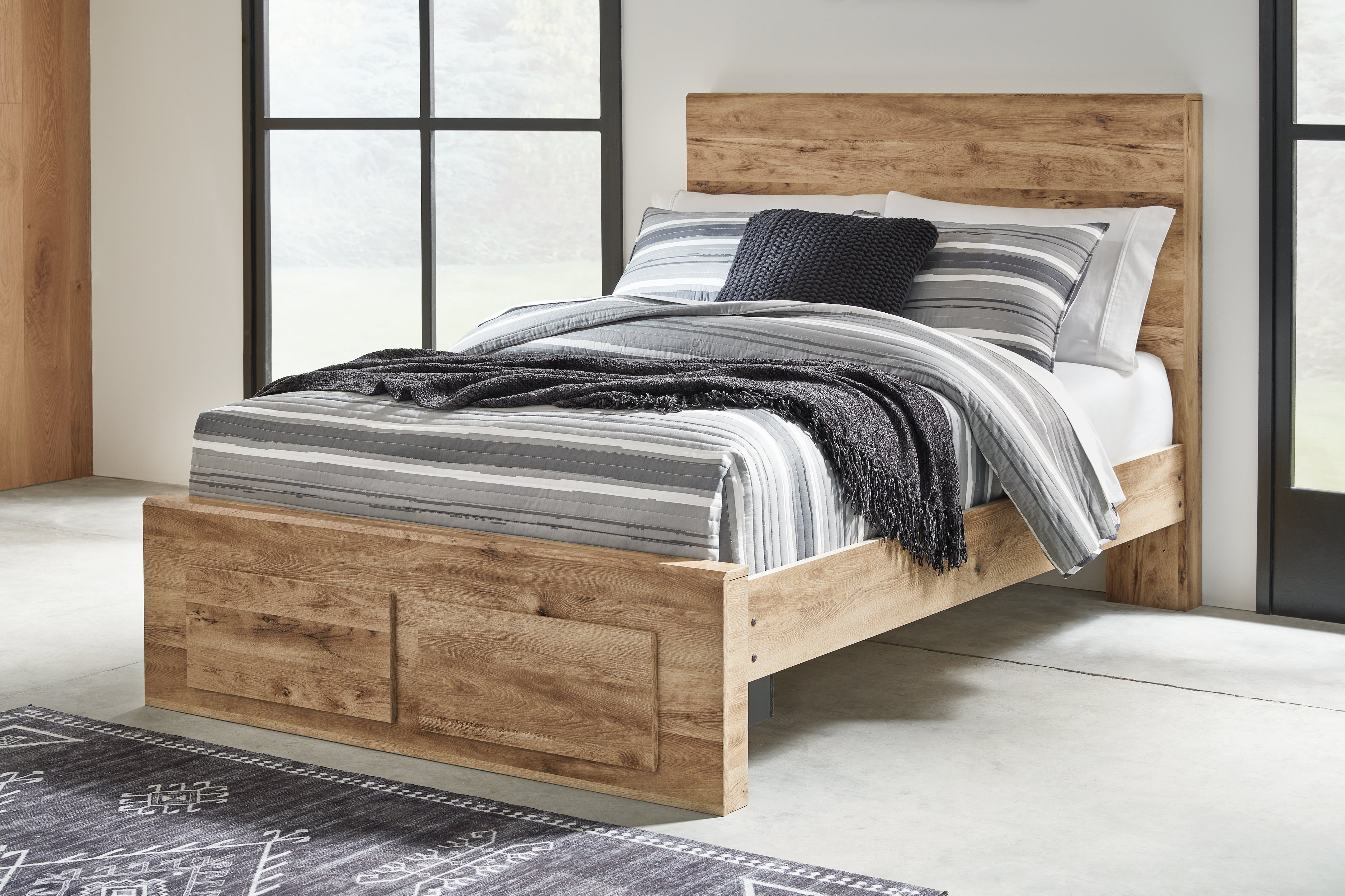 3 Brothers Decor - Ashley Furniture - Hyanna Bedroom - Full Panel Storage Bed / Tan Brown - B1050B38