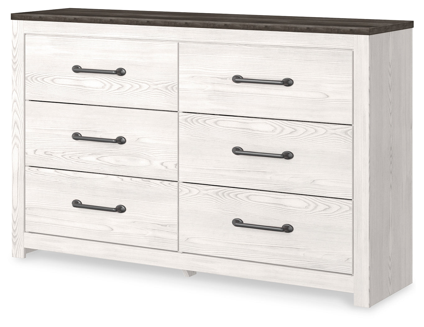 3 Brothers Decor - Ashley Furniture - Gerridan Bedroom - Six Drawer Dresser / White/Gray - B1190-31