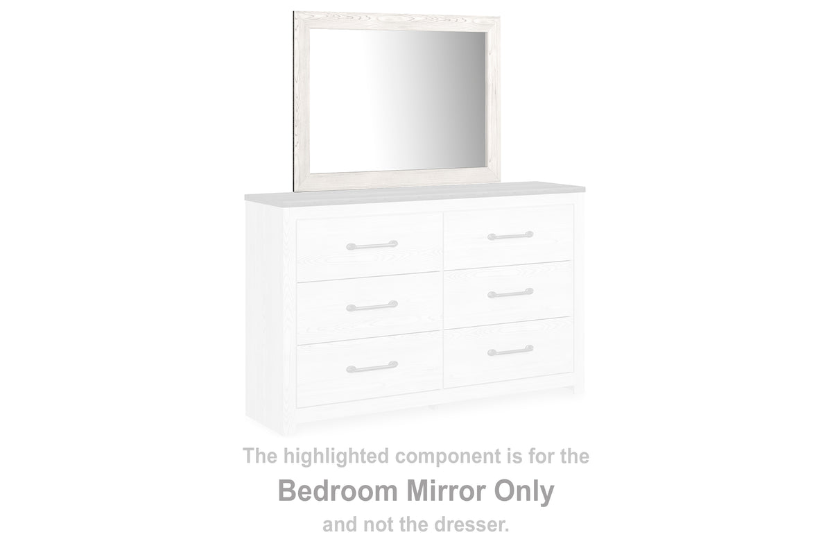 3 Brothers Decor - Ashley Furniture - Gerridan Bedroom - Bedroom Mirror / White/Gray - B1190-36