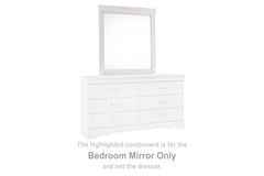 3 Brothers Decor - Ashley Furniture - Anarasia Bedroom - Bedroom Mirror / White - B129-36