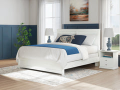 3 Brothers Decor - Ashley Furniture - Bostwick Shoals Bedroom - King Panel Bed / White - B139B47