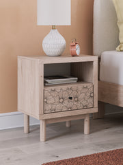 3 Brothers Decor - Ashley Furniture - Arloster Bedroom - One Drawer Night Stand / Tan - PCB1566-91