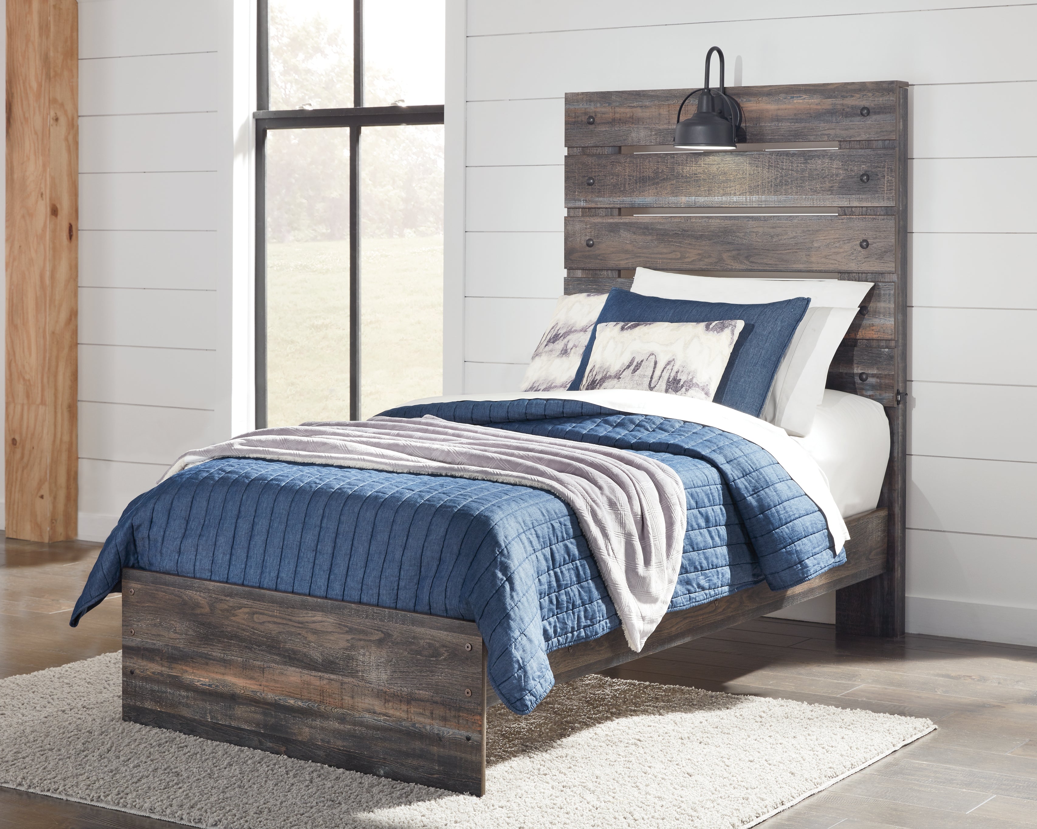 3 Brothers Decor - Ashley Furniture - Drystan Bedroom - Twin Panel Bed / Multi - B211B2
