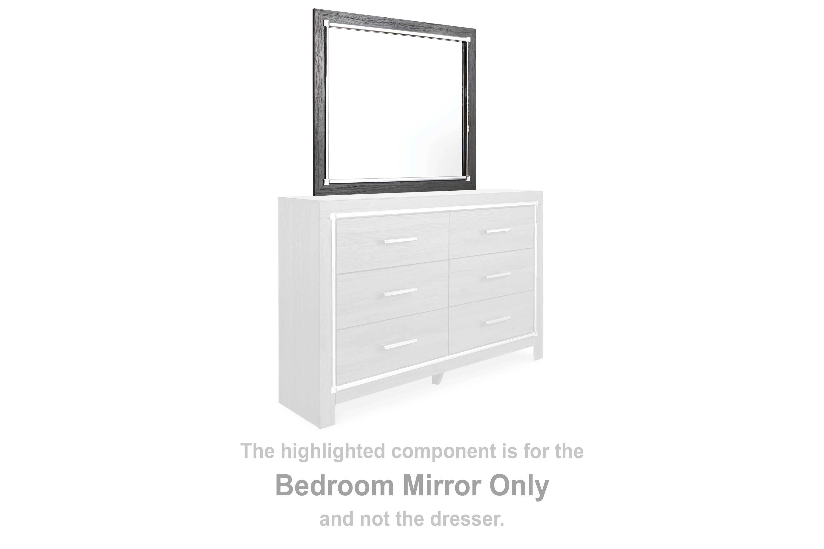 3 Brothers Decor - Ashley Furniture - Lodanna Bedroom - Bedroom Mirror / Gray - B214-36