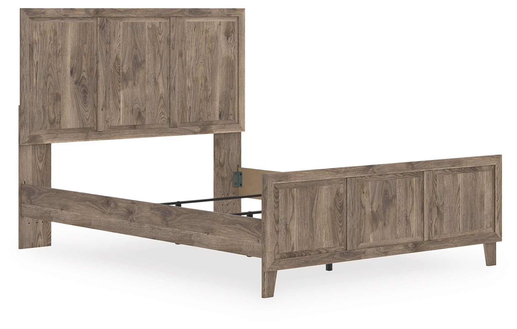 3 Brothers Decor - Ashley Furniture - Rusticott Bedroom - Queen Panel Bed / Brown - PCB2260B2