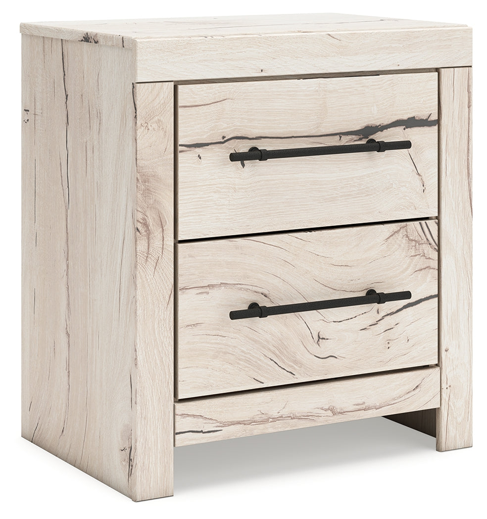 3 Brothers Decor - Ashley Furniture - Lawroy Bedroom - Two Drawer Night Stand / Light Natural - B2310-92