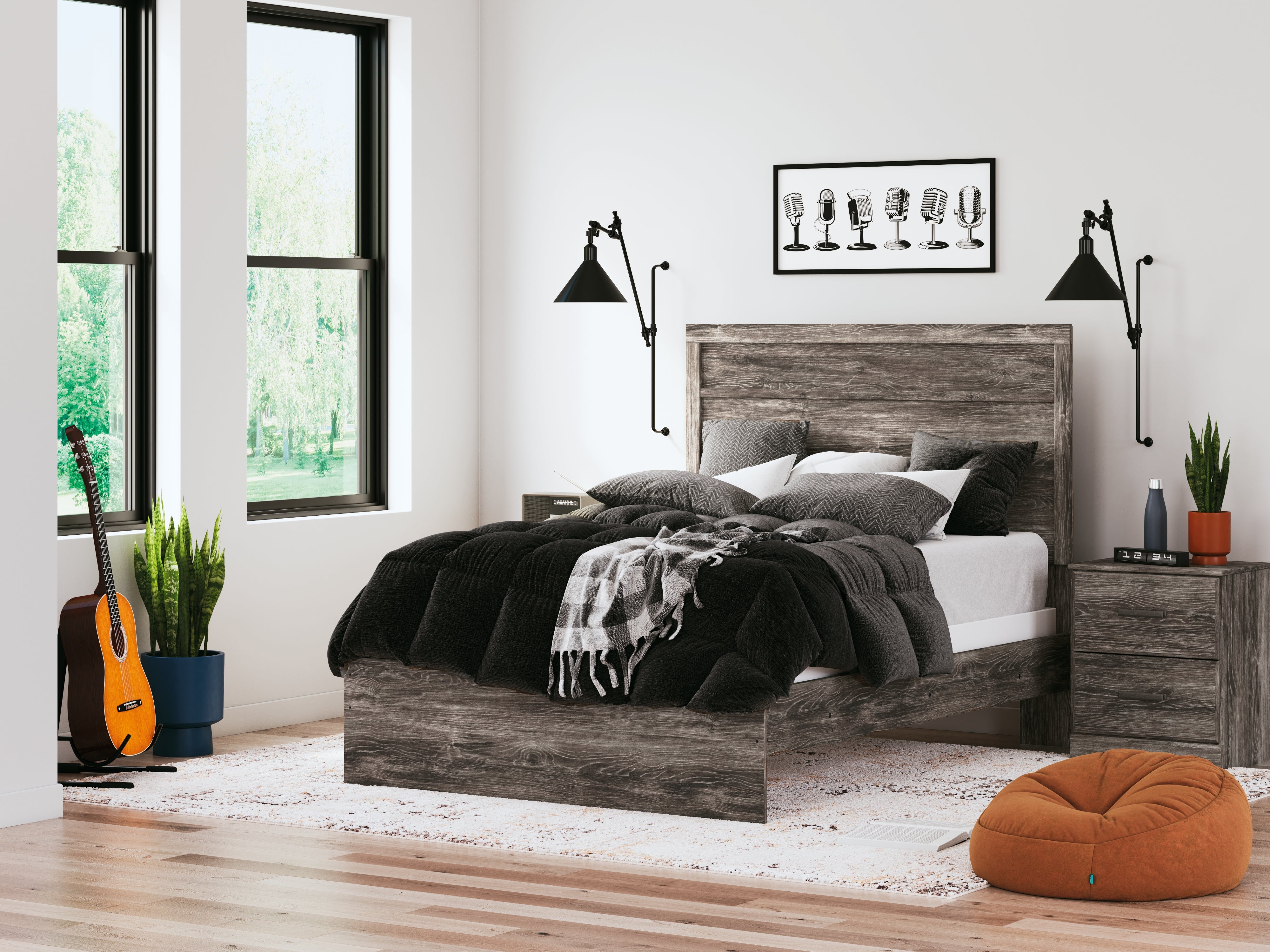 3 Brothers Decor - Ashley Furniture - Ralinksi Bedroom - Full Panel Bed / Gray - B2587B4