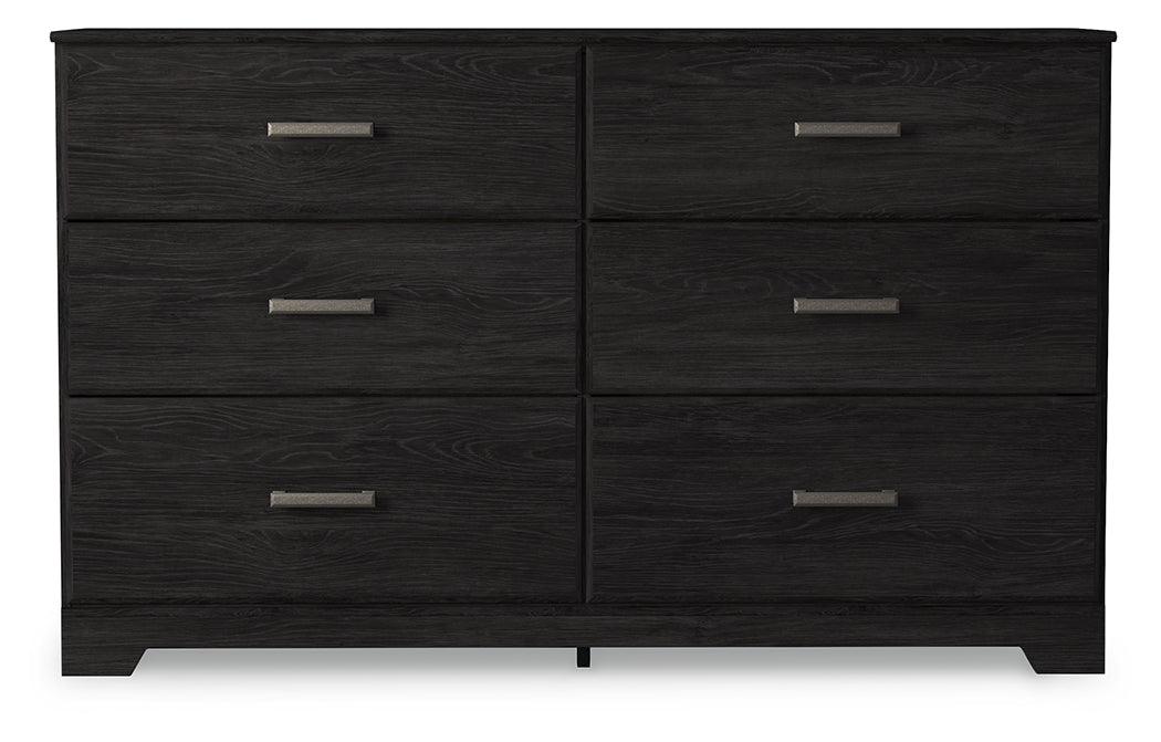 3 Brothers Decor - Ashley Furniture - Belachime Bedroom - Six Drawer Dresser / Charcoal - B2589-31
