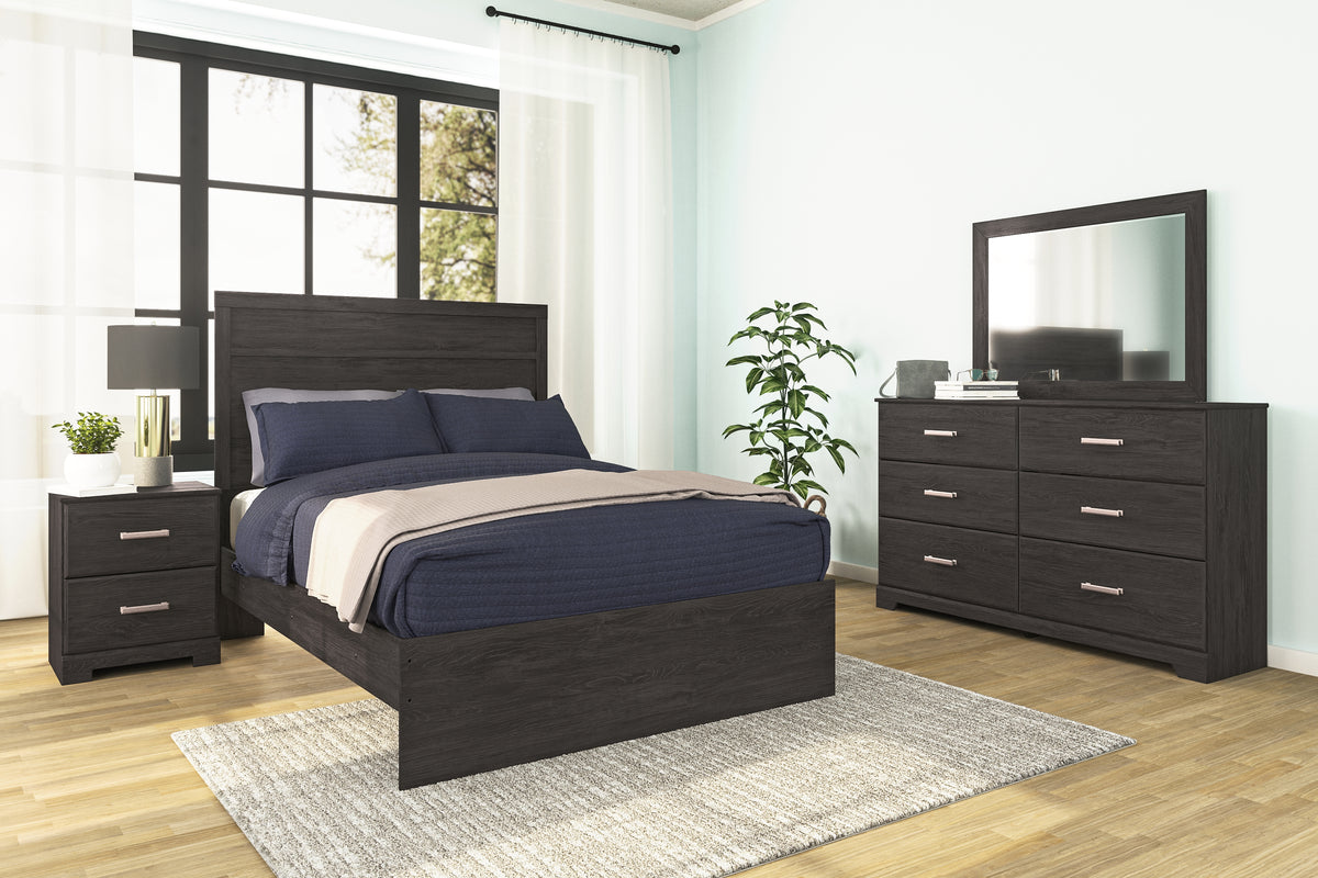3 Brothers Decor - Ashley Furniture - Belachime Bedroom - Dresser and Mirror / Charcoal - B2589B1
