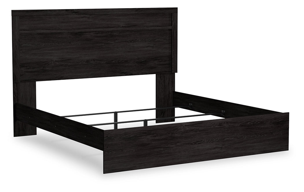 3 Brothers Decor - Ashley Furniture - Belachime Bedroom - King Panel Bed / Charcoal - B2589B4