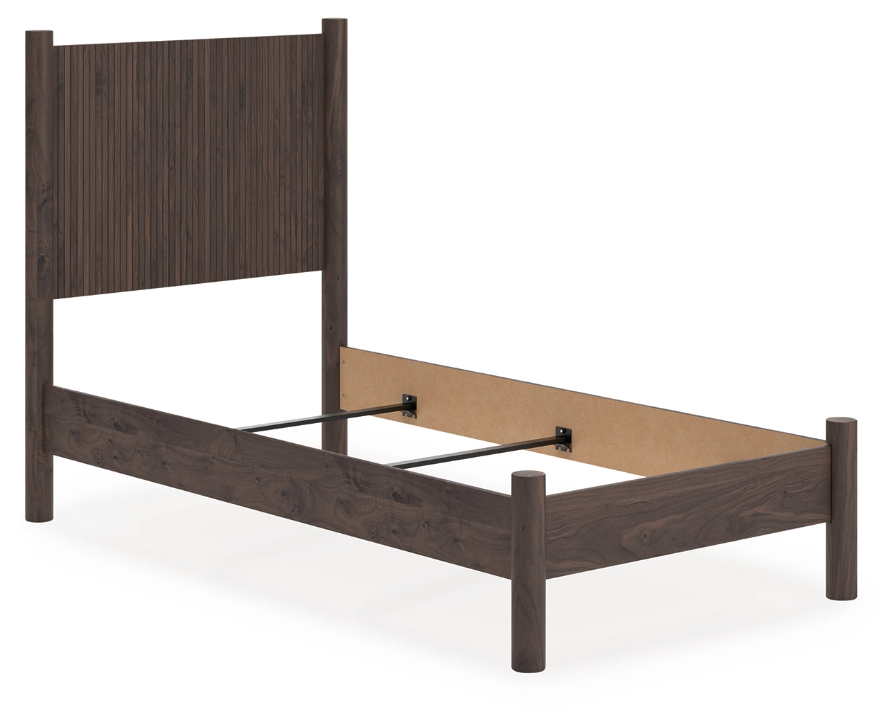 3 Brothers Decor - Ashley Furniture - Pamytta Bedroom - Twin Panel Bed / Brown - PCB2614B14
