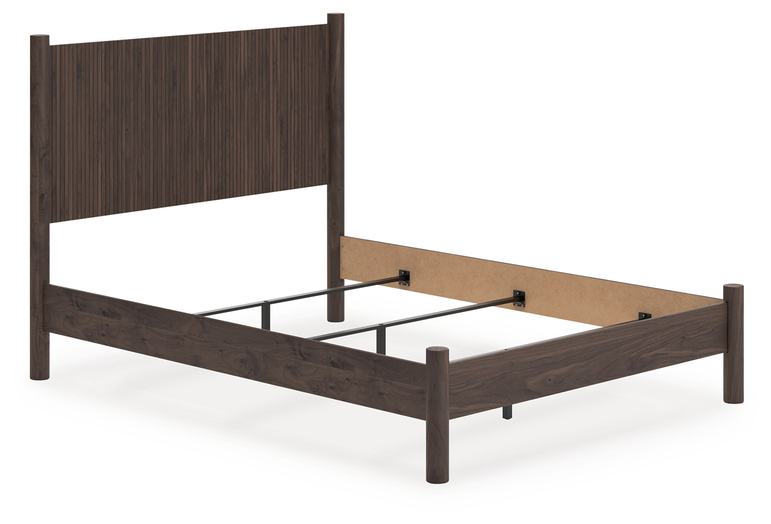 3 Brothers Decor - Ashley Furniture - Pamytta Bedroom - Queen Panel Bed / Brown - PCB2614B18