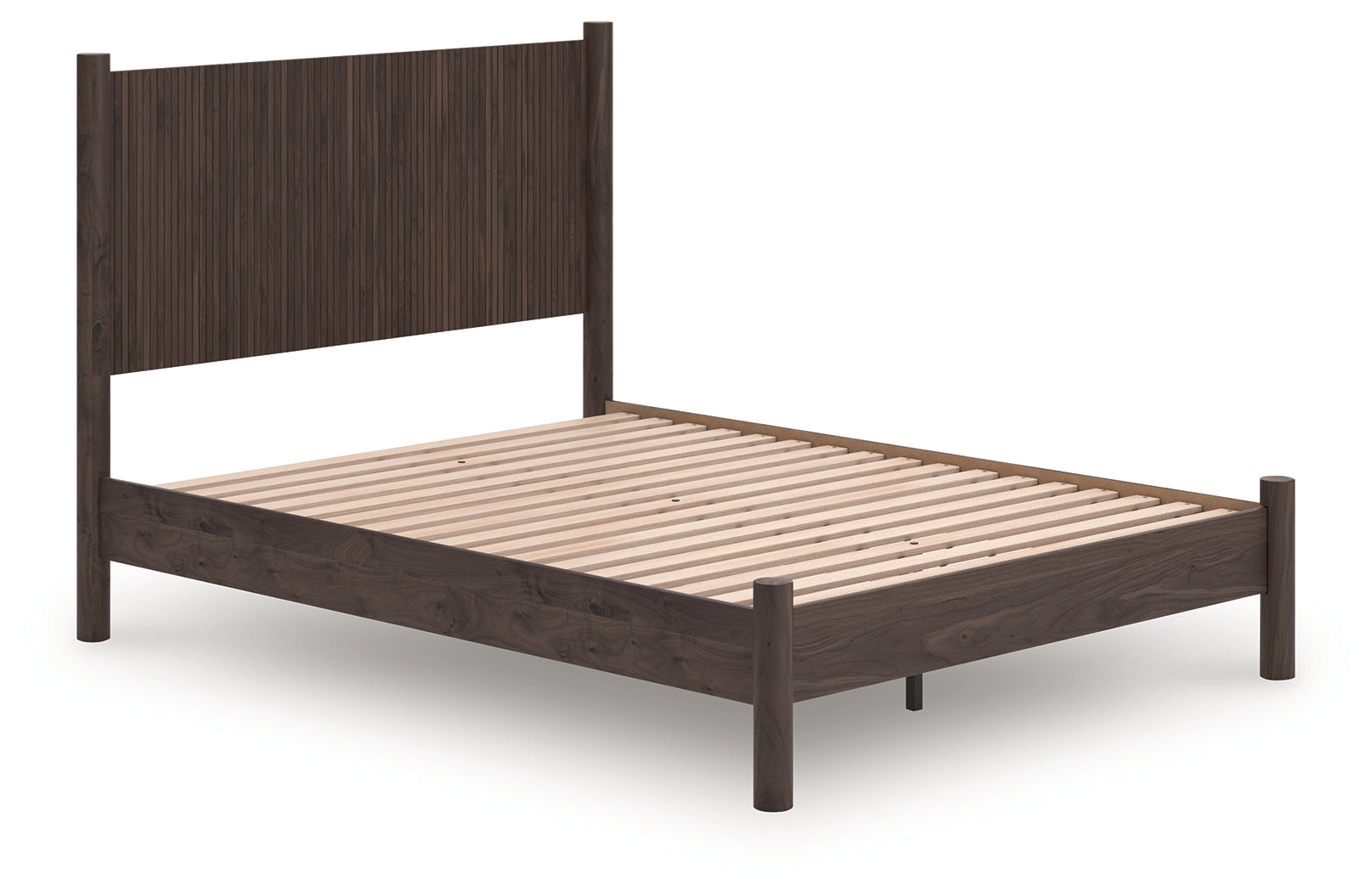 3 Brothers Decor - Ashley Furniture - Pamytta Bedroom - Queen Panel Platform Bed / Brown - PCB2614B6