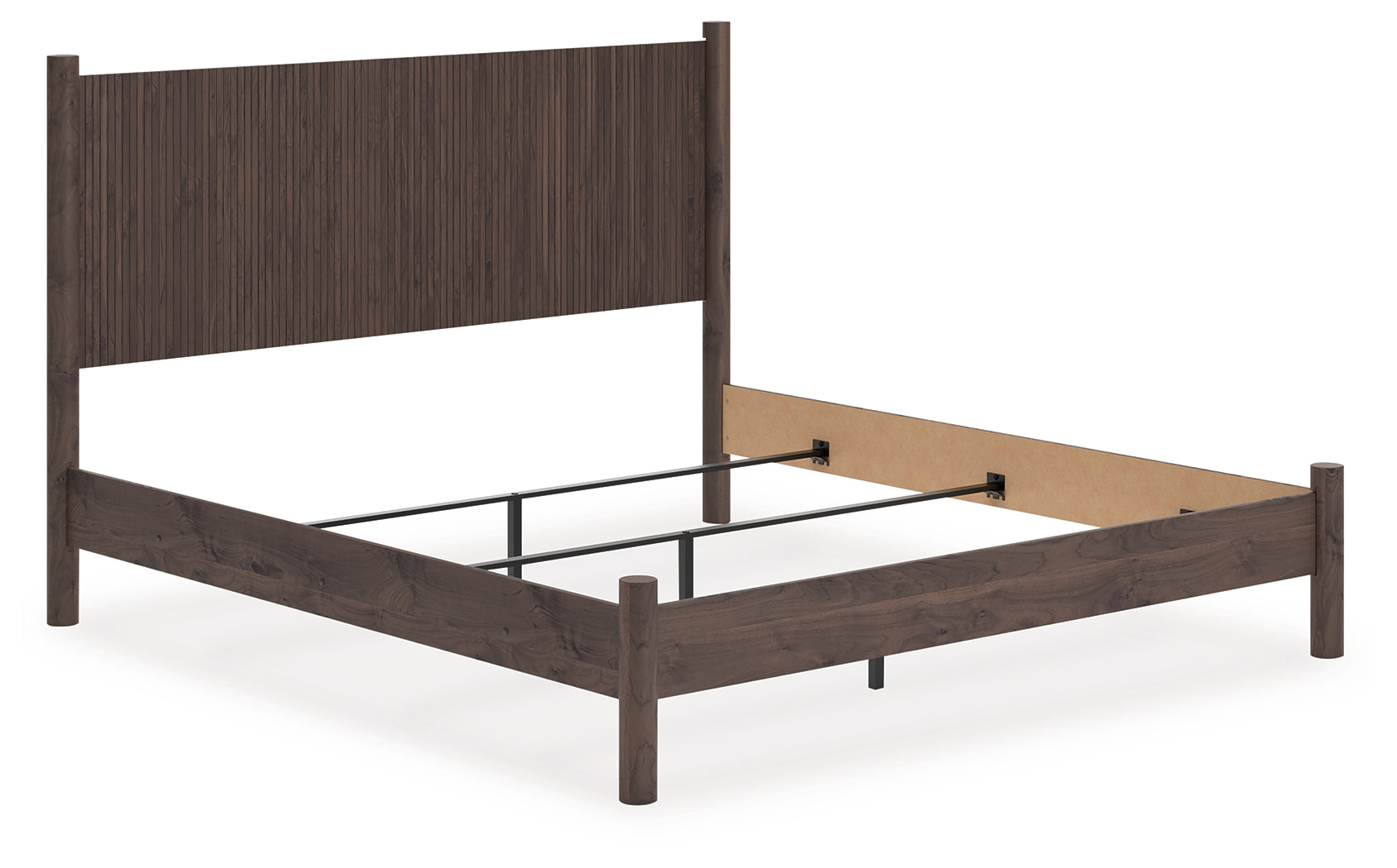 3 Brothers Decor - Ashley Furniture - Pamytta Bedroom - King Panel Bed / Brown - PCB2614B26