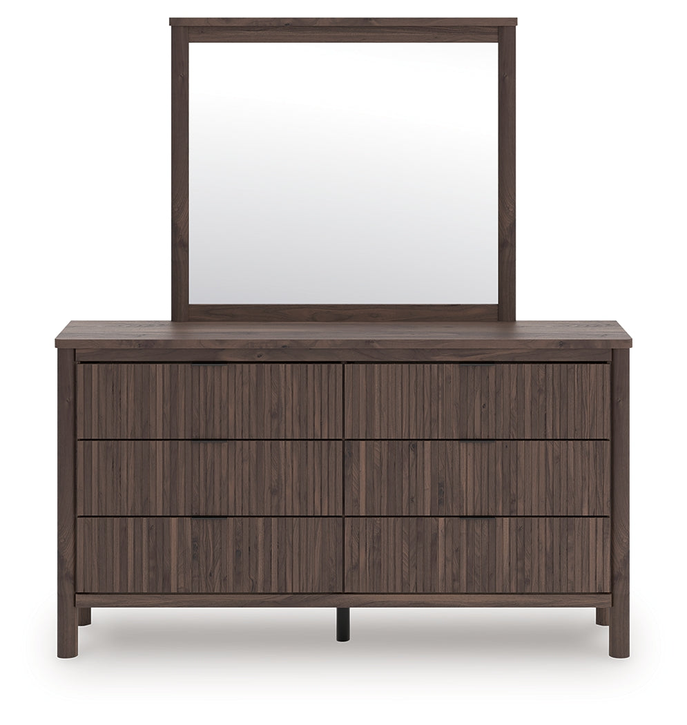 3 Brothers Decor - Ashley Furniture - Pamytta Bedroom - Dresser and Mirror / Brown - PCB2614B1