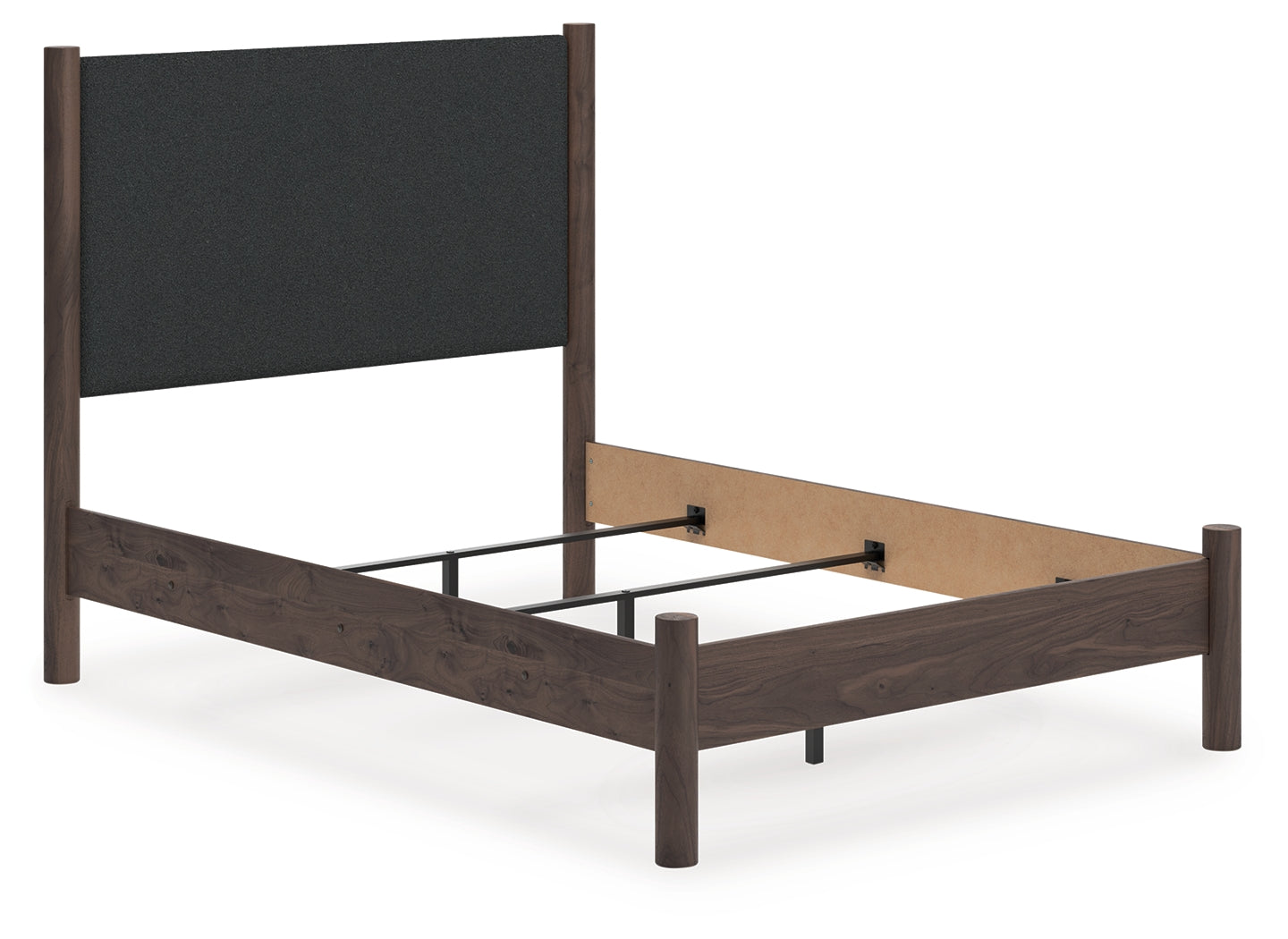 3 Brothers Decor - Ashley Furniture - Pamytta Bedroom - Full Upholstered Panel Bed / Brown - PCB2614B22