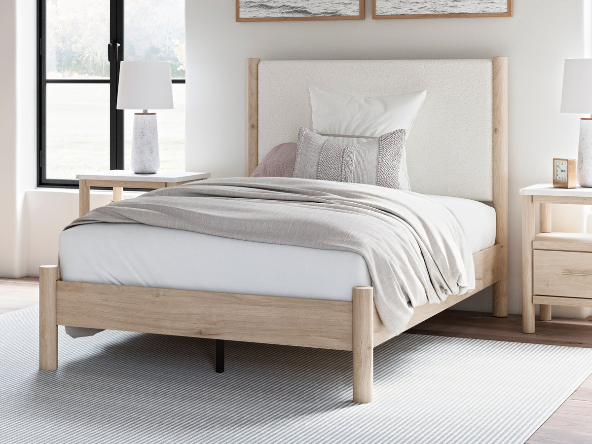 3 Brothers Decor - Ashley Furniture - Cadmori Bedroom - Full Upholstered Panel Bed - B2615B8