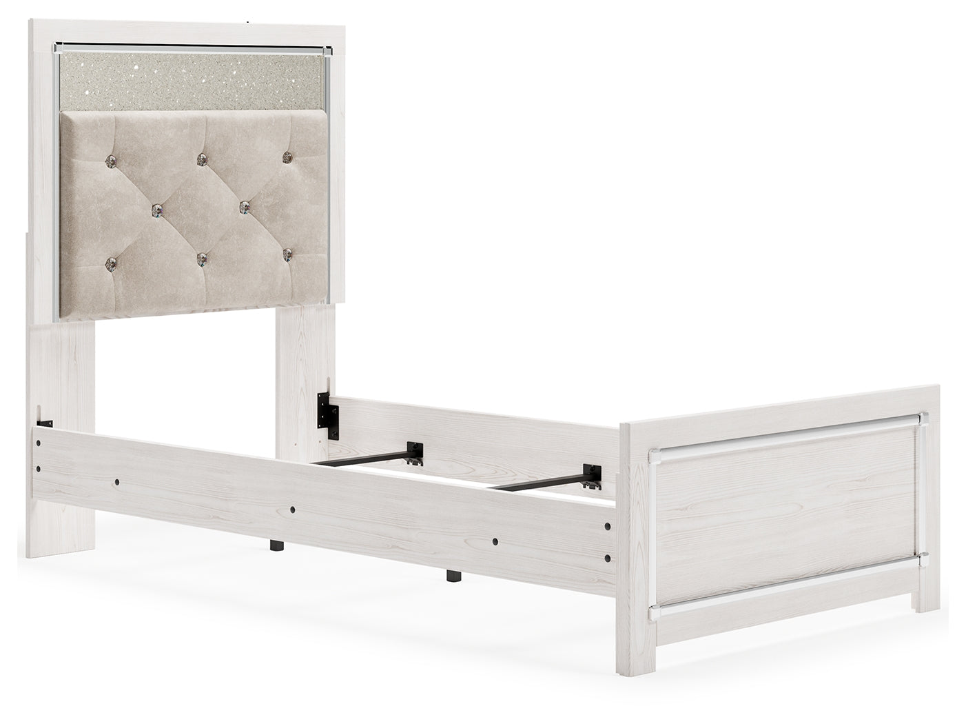 3 Brothers Decor - Ashley Furniture - Altyra Bedroom - Twin Panel Bed / White - B2640B6