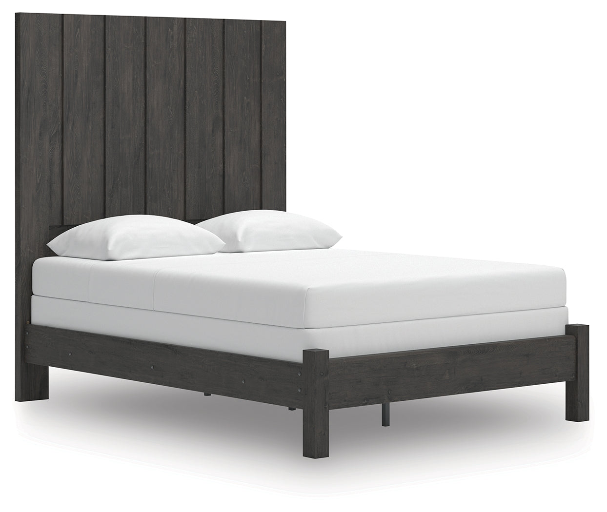 3 Brothers Decor - Ashley Furniture - Fraluna Bedroom - Queen Panel Bed / Charcoal - PCB3370B2