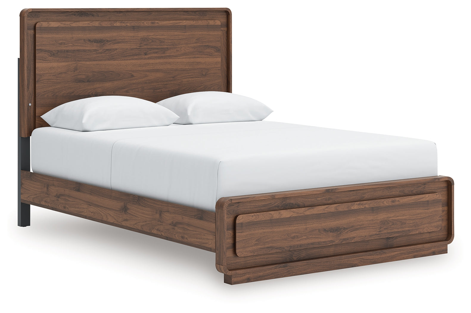 3 Brothers Decor - Ashley Furniture - Fortlorn Bedroom - Queen Panel Bed / Walnut Brown - PCB386B2