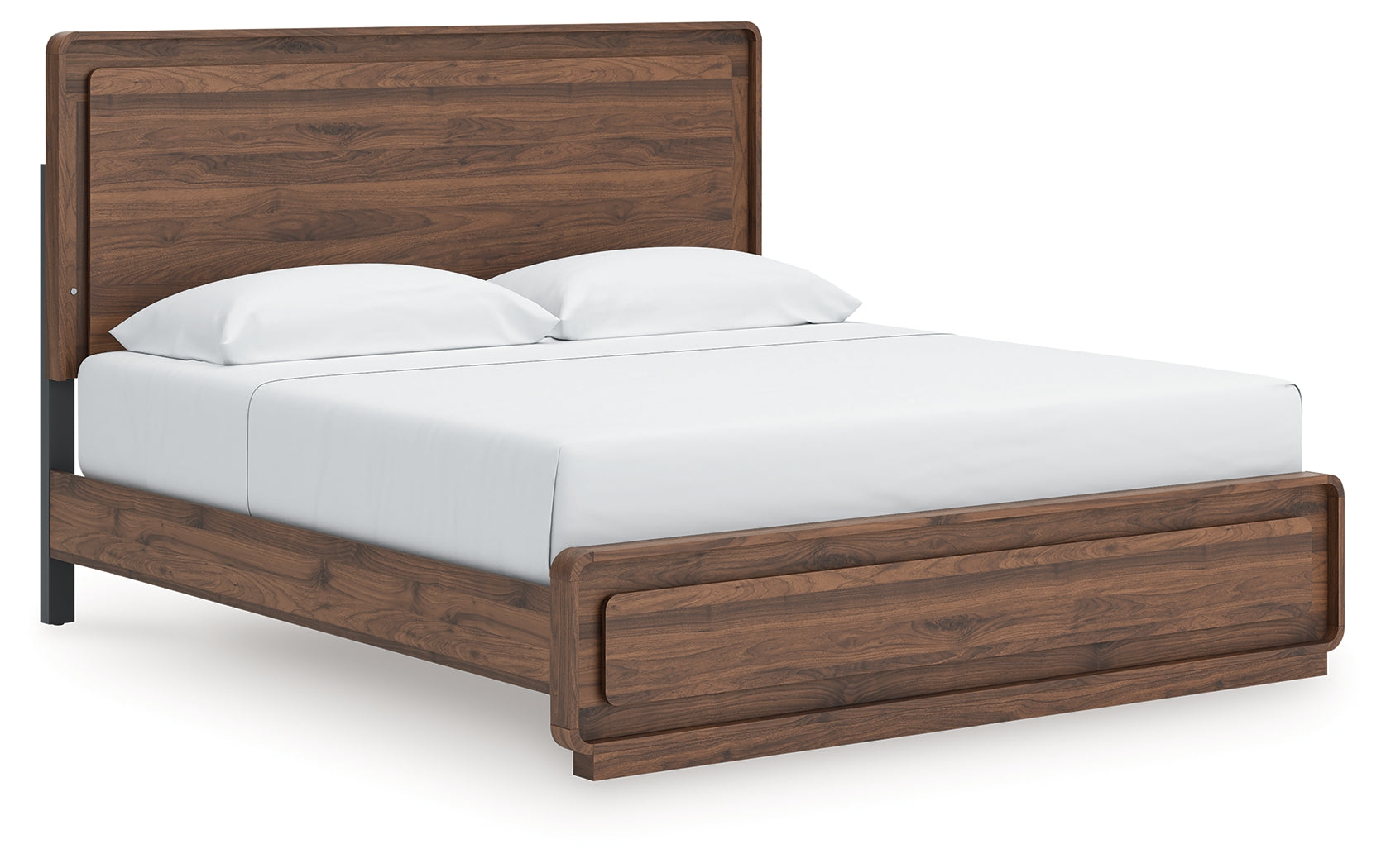 3 Brothers Decor - Ashley Furniture - Fortlorn Bedroom - King Panel Bed / Walnut Brown - PCB386B4