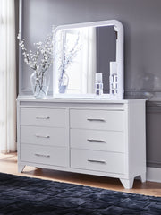 3 Brothers Decor - Ashley Furniture - Jarlee Bedroom - Dresser and Mirror / White - PCB392B1
