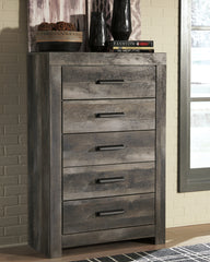 3 Brothers Decor - Ashley Furniture - Wynnlow Bedroom - Five Drawer Chest / Gray - B440-46
